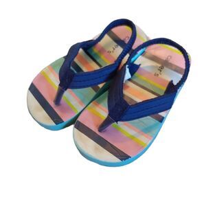 Carter's Toddler Navy Flip Flops Size 5/6